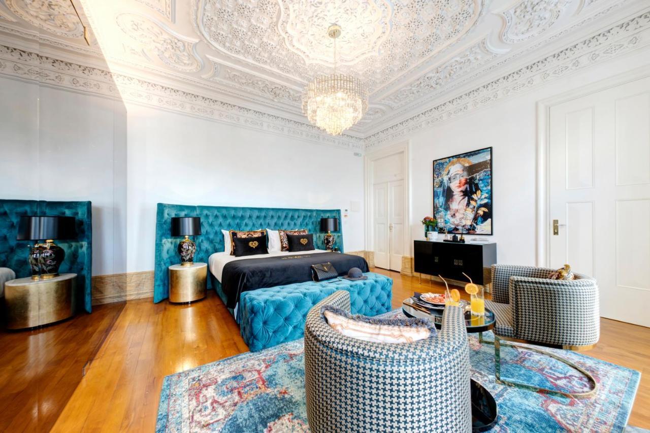 1877 Estrela Palace أفيرو المظهر الخارجي الصورة The bedroom of the suite